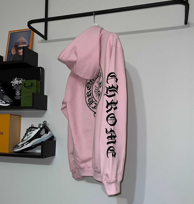 Худі Chrome Hearts рожевого кольору