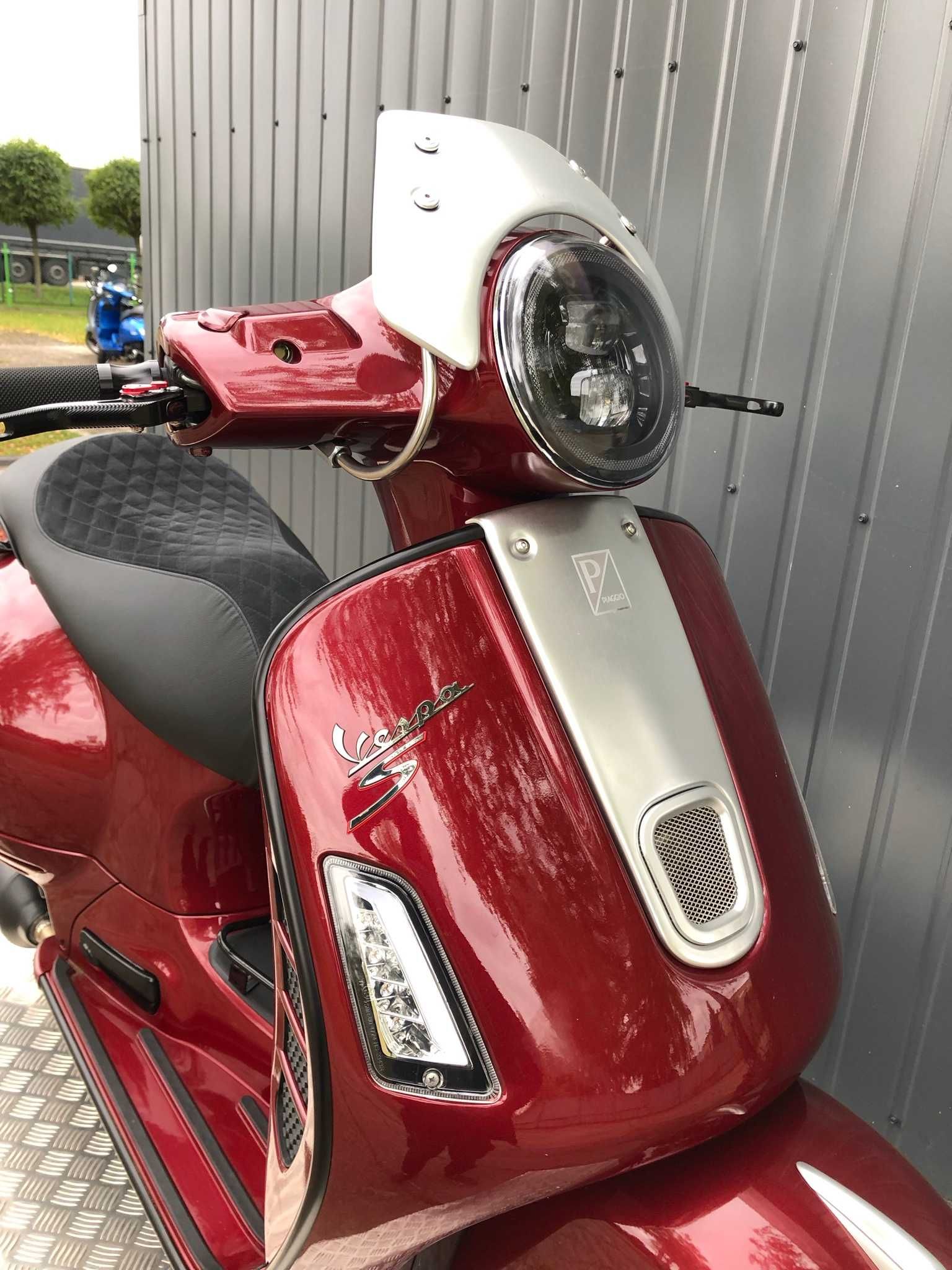 Przód Lampa Reflektor LED Moto Nostra Vespa GTS Soczewki Ring CHROM!