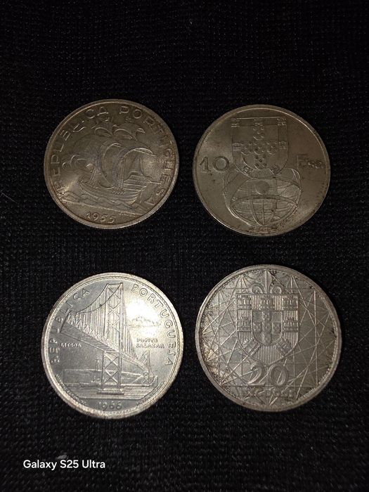 Moedas antigas escudos