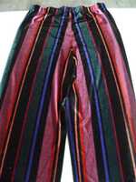 Kolorowe, lekkie śliczne spodnie rozm. XL, -48 - pas 92 - 100 cm