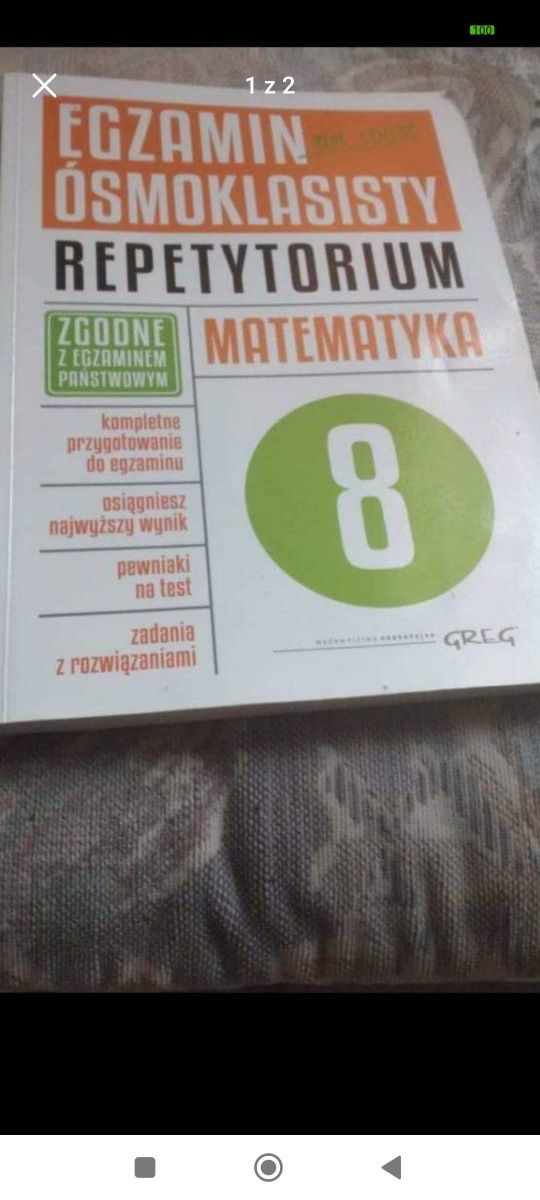 Repetytorium z matematyki klasa8