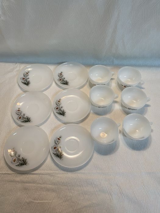 Conjunto de café Margaridas / Mal-me-quer