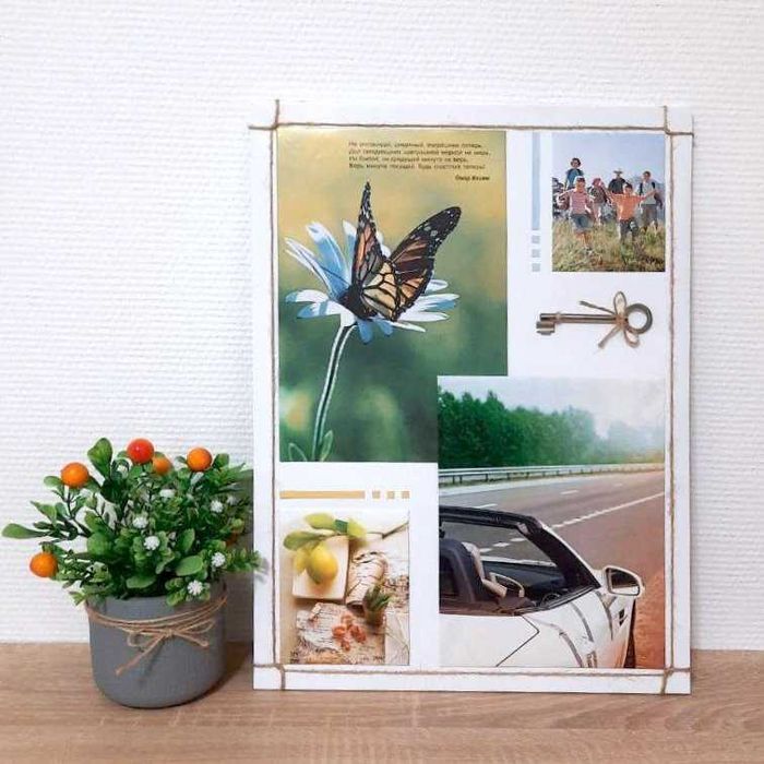 Метафорическая картина пожеланий "Ключ к счастью" 47х34 см