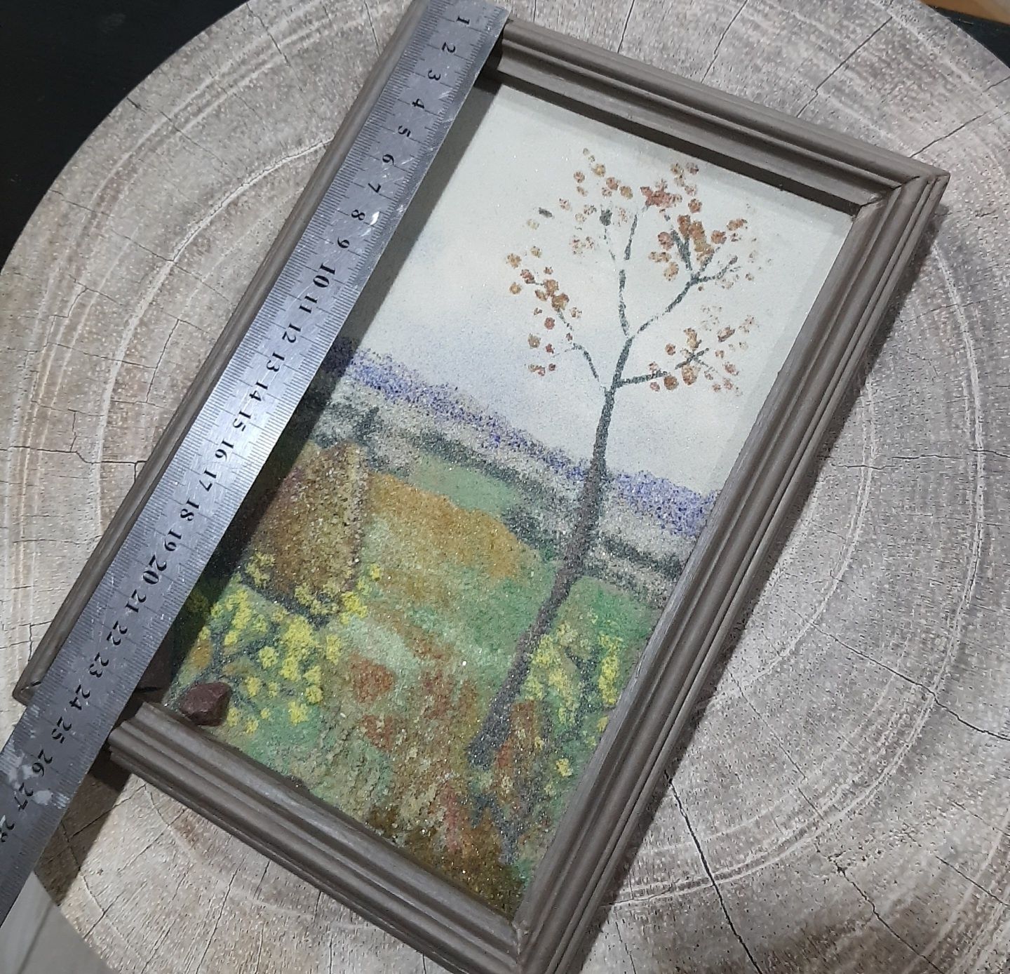 Пейзаж, картина из натуральных камней