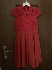 Sukienka czerwona Orsay koronka 40
