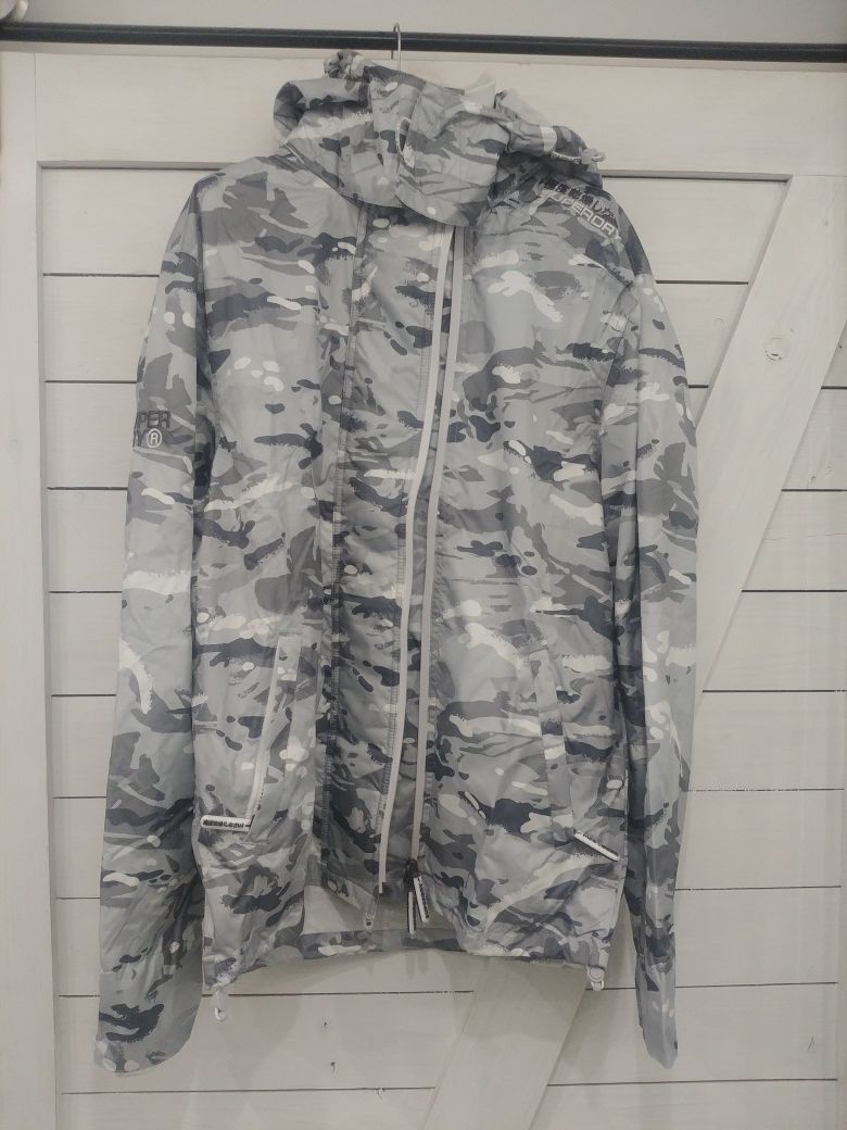 Nowa Kurtka z kapturem Superdry Windcheater HOOD POPZIP