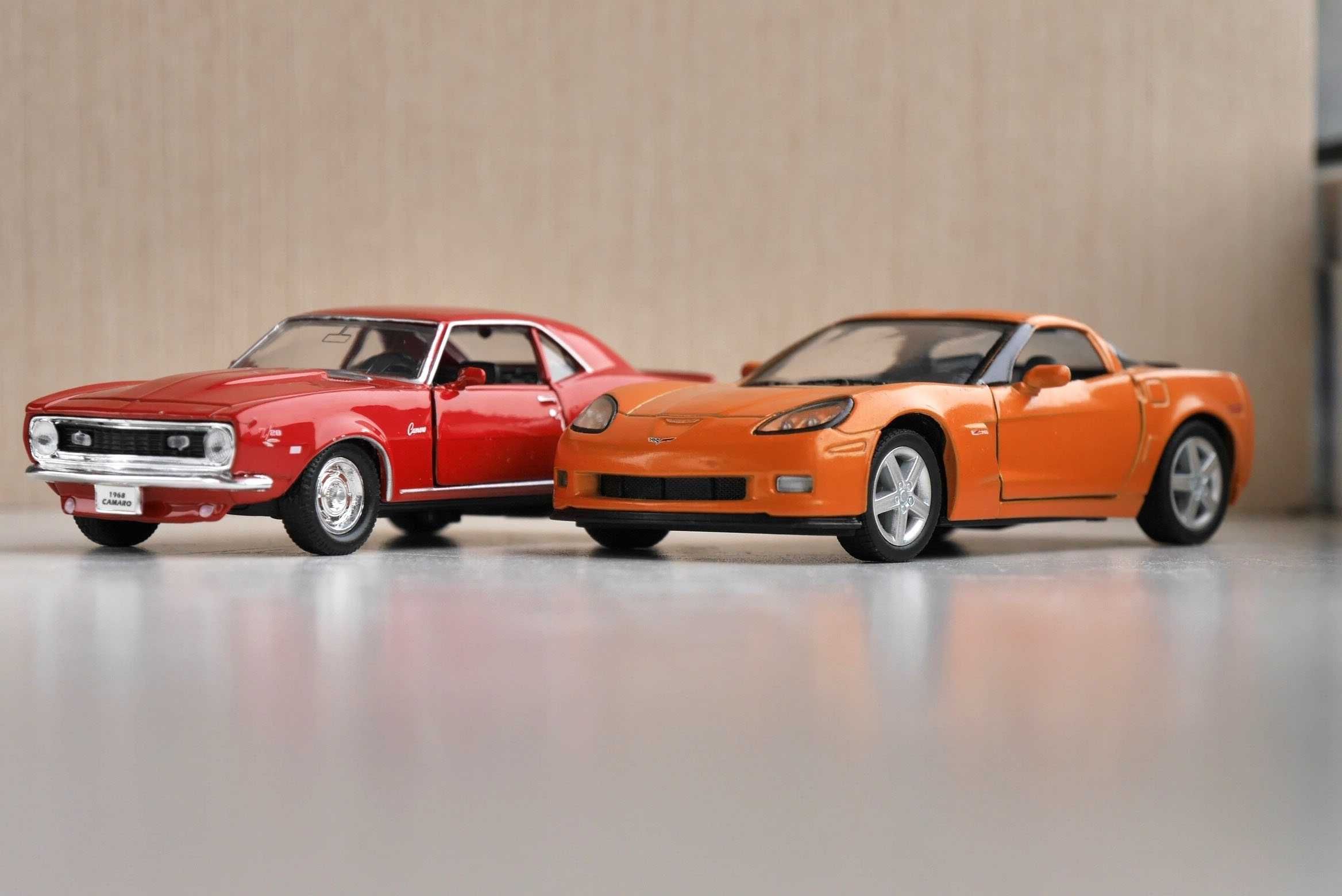 Модель Chevrolet Corvette C6 Z06/CAMARO Z28 1968  WELLY