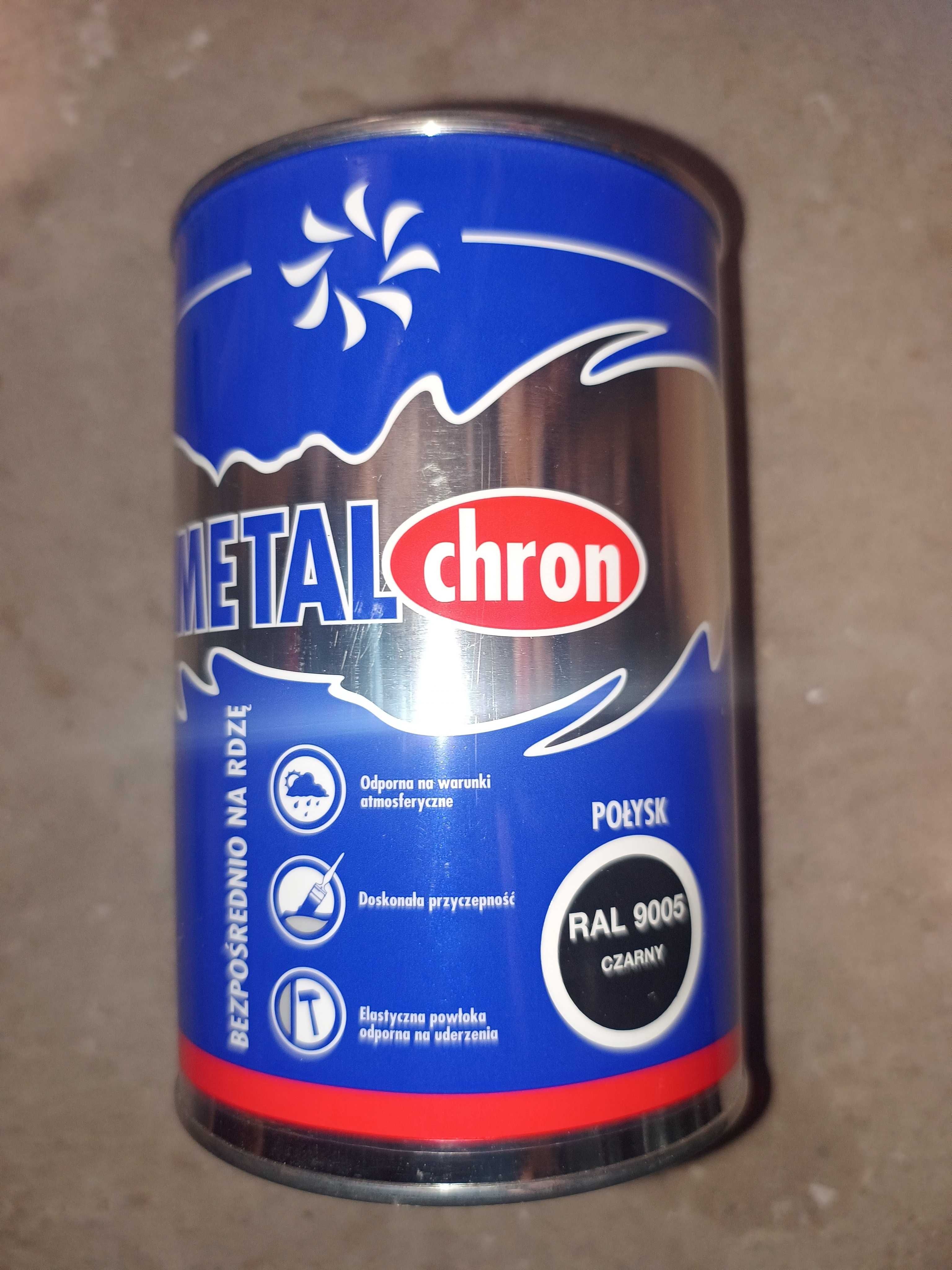 Farba Metalchron na rdzę, kolor czarny 9005 i szary 7010