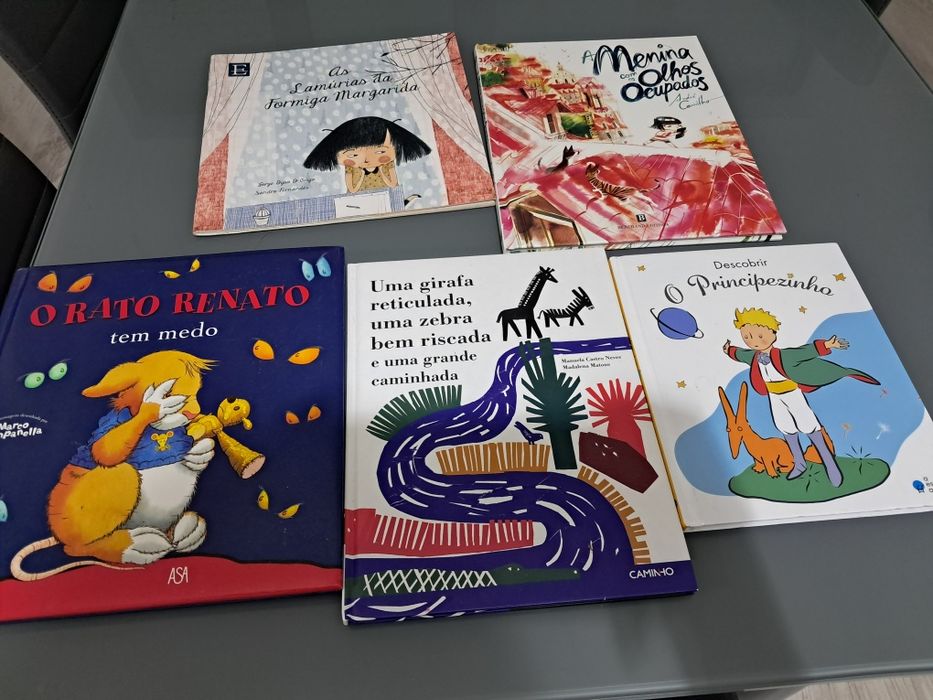 Conjunto 5 livros infantis 6 a 10 anos