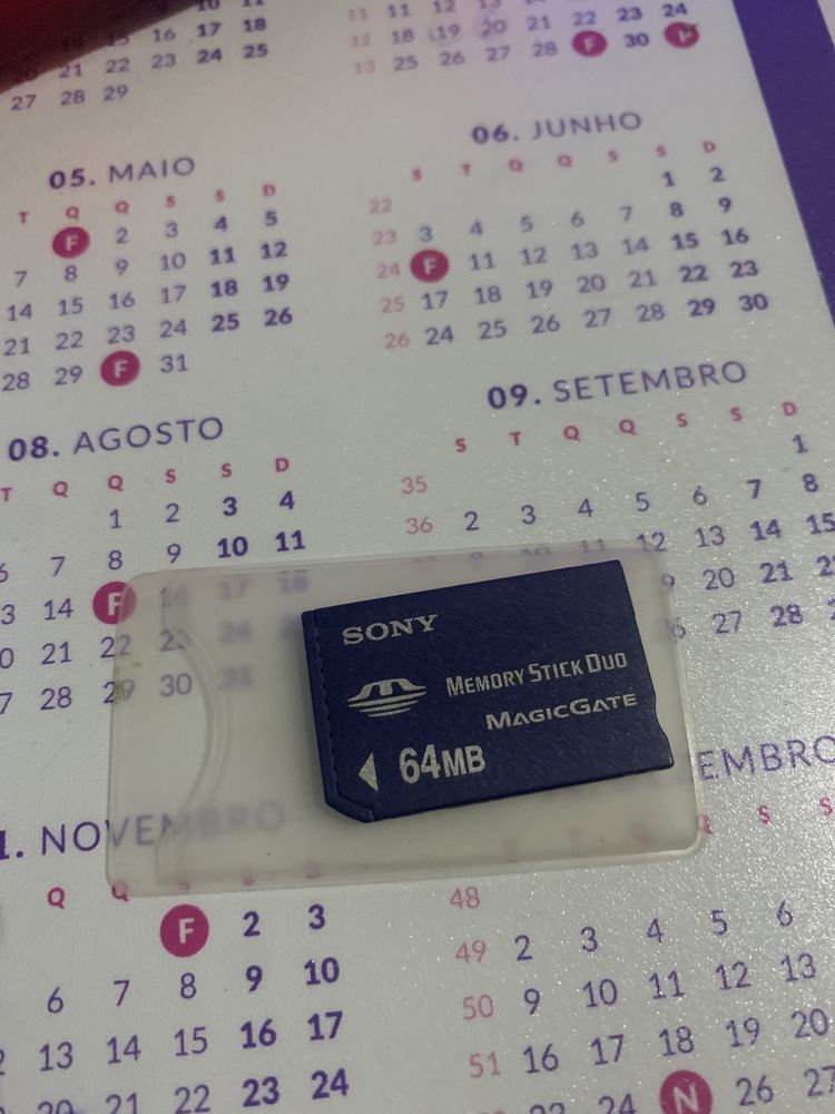 Cartao memoria memory stick duo 64mb(Portes Gratis)