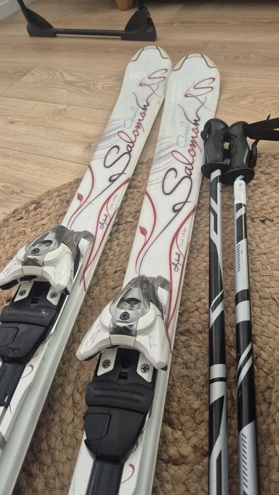 Narty damskie Salomon 162, buty head 41 kije
