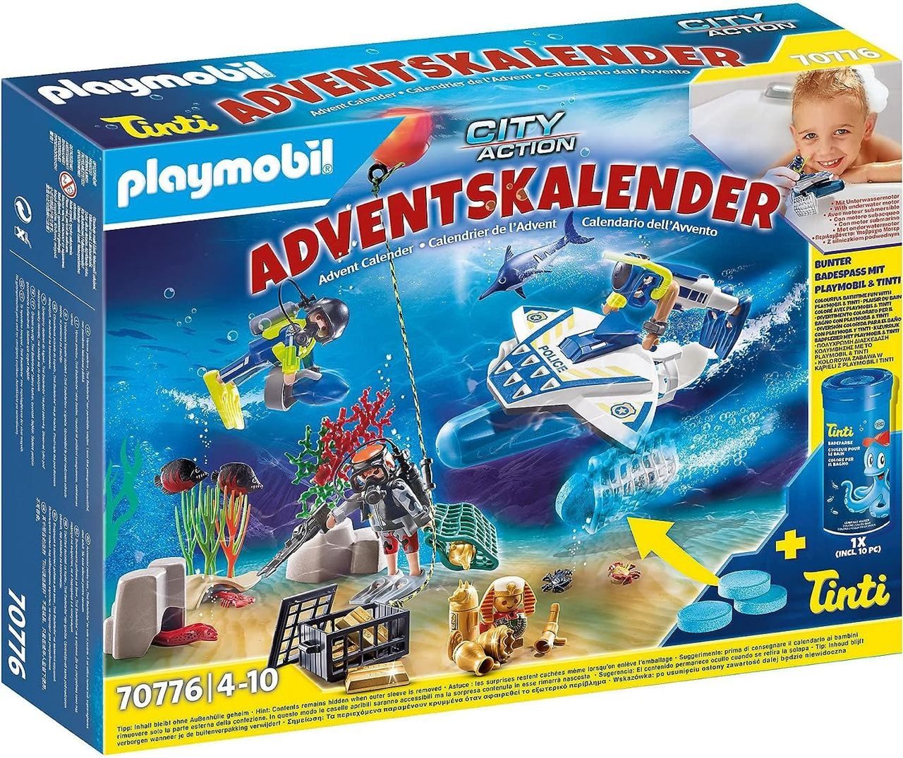 Адвент календар PLAYMOBIL «Купальна весела поліцейська операція»