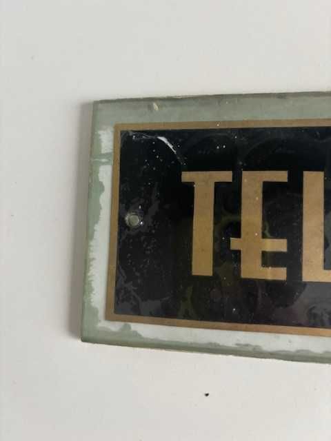Telegraf tabliczka szklana 1939