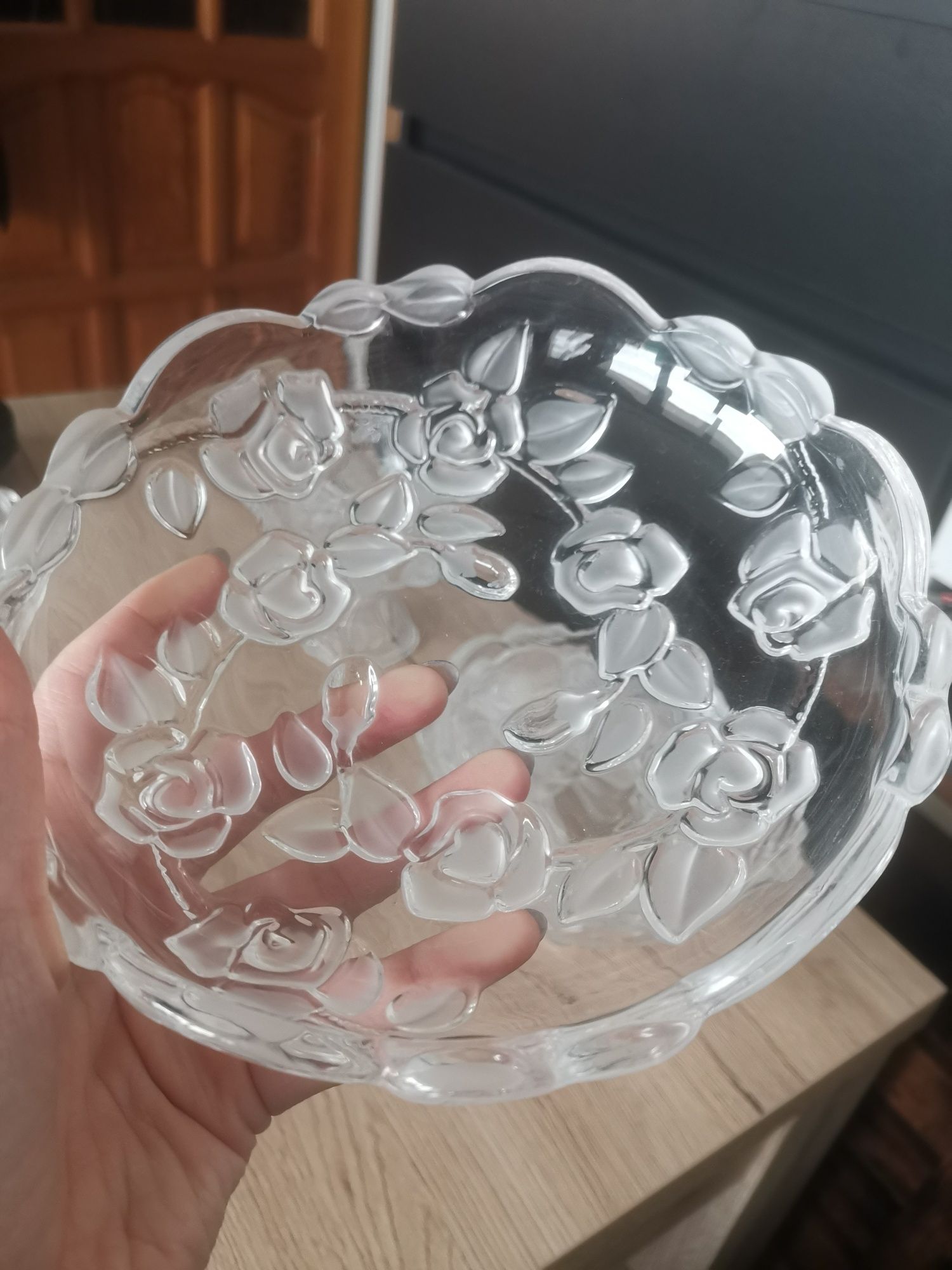 Walther Glass Georgina Zestaw szklanych naczyń w róże grube szkło