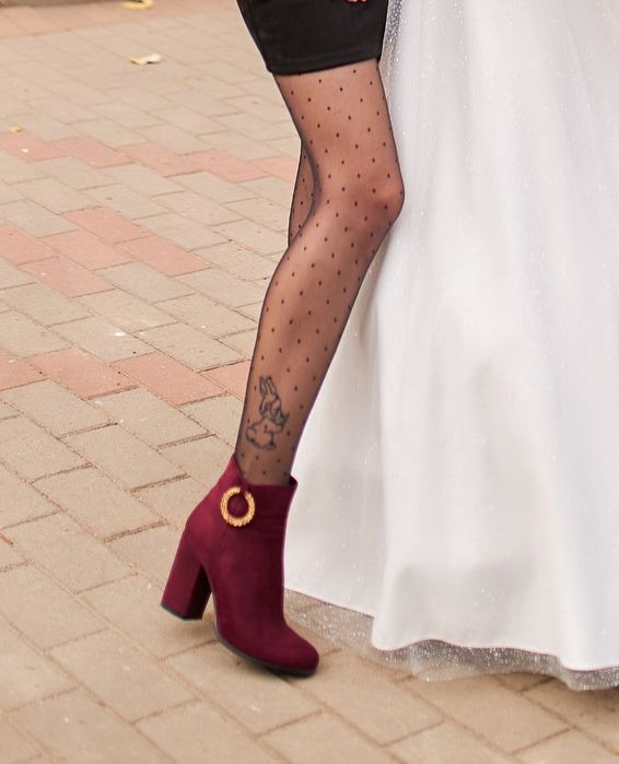 Сапожки на каблуку