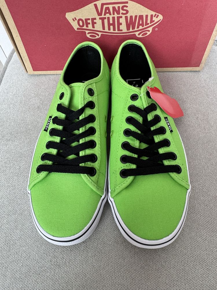 Nowe trampki Vans 39 sznurowane zielone sneakersy buty