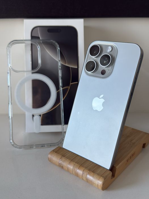 Apple iPhone 16 pro 128GB 93% “ cinzento “ + todos os acessórios