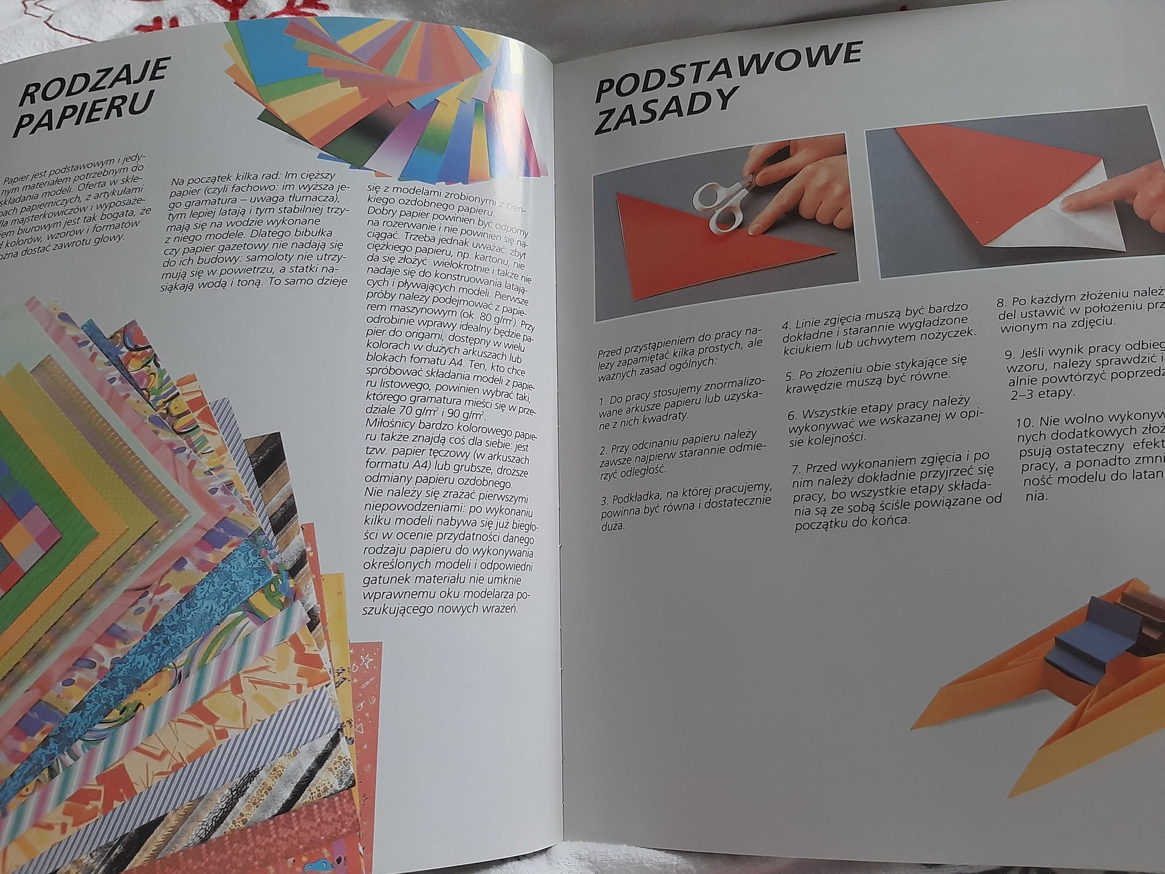 Książka origami zabawki z papieru