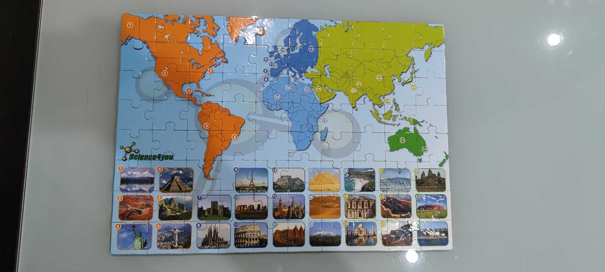 Puzzle Mapa Mundo, Science 4you