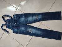 Spodnie jeans dla dziewczynki 2 szt.  r. 122/128