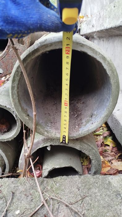 Азбестова труба з зовнішнім діаметром 200 мм та 100 мм