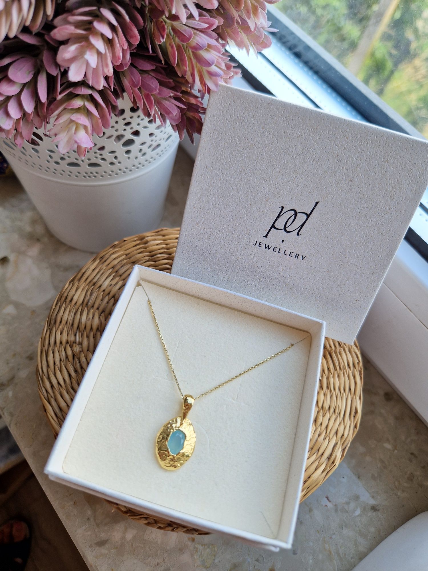 Nowy naszyjnik PD Jewellery Paola jewelry Jolly Blue srebro pozłacane