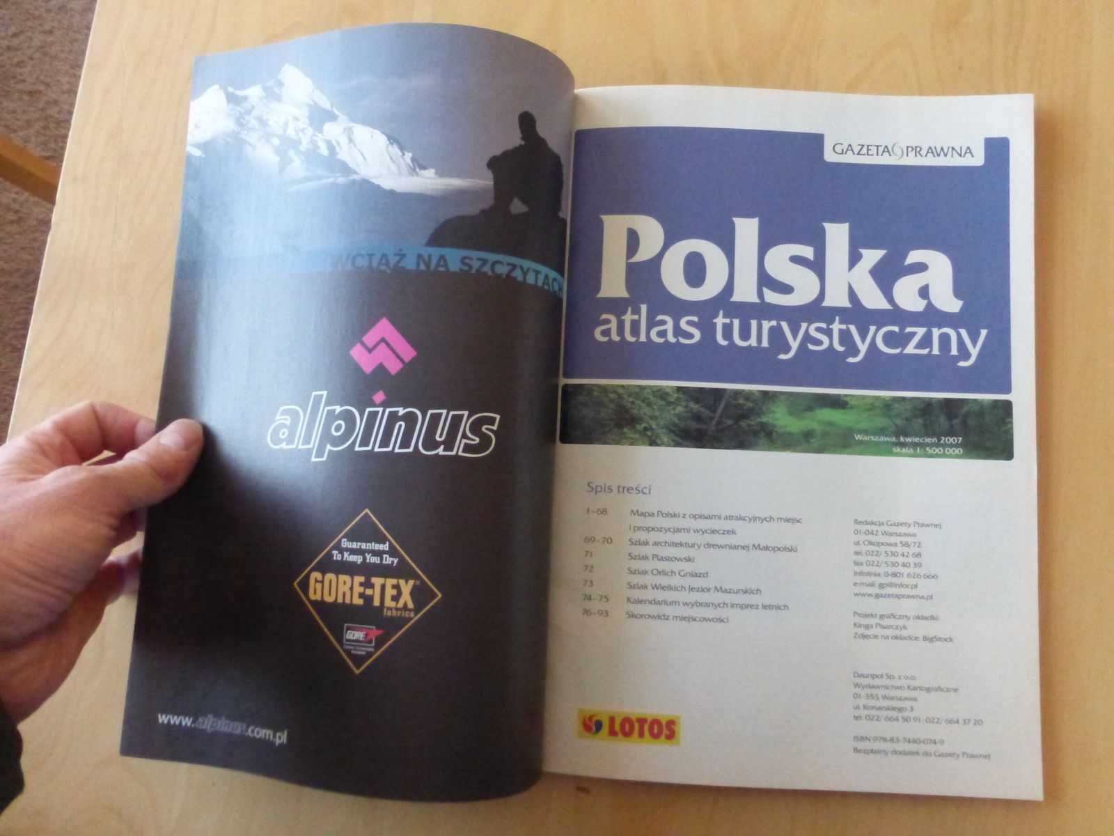 Polska atlas turystyczny. 240 propozycji wycieczek. Gazeta Prawna 2007