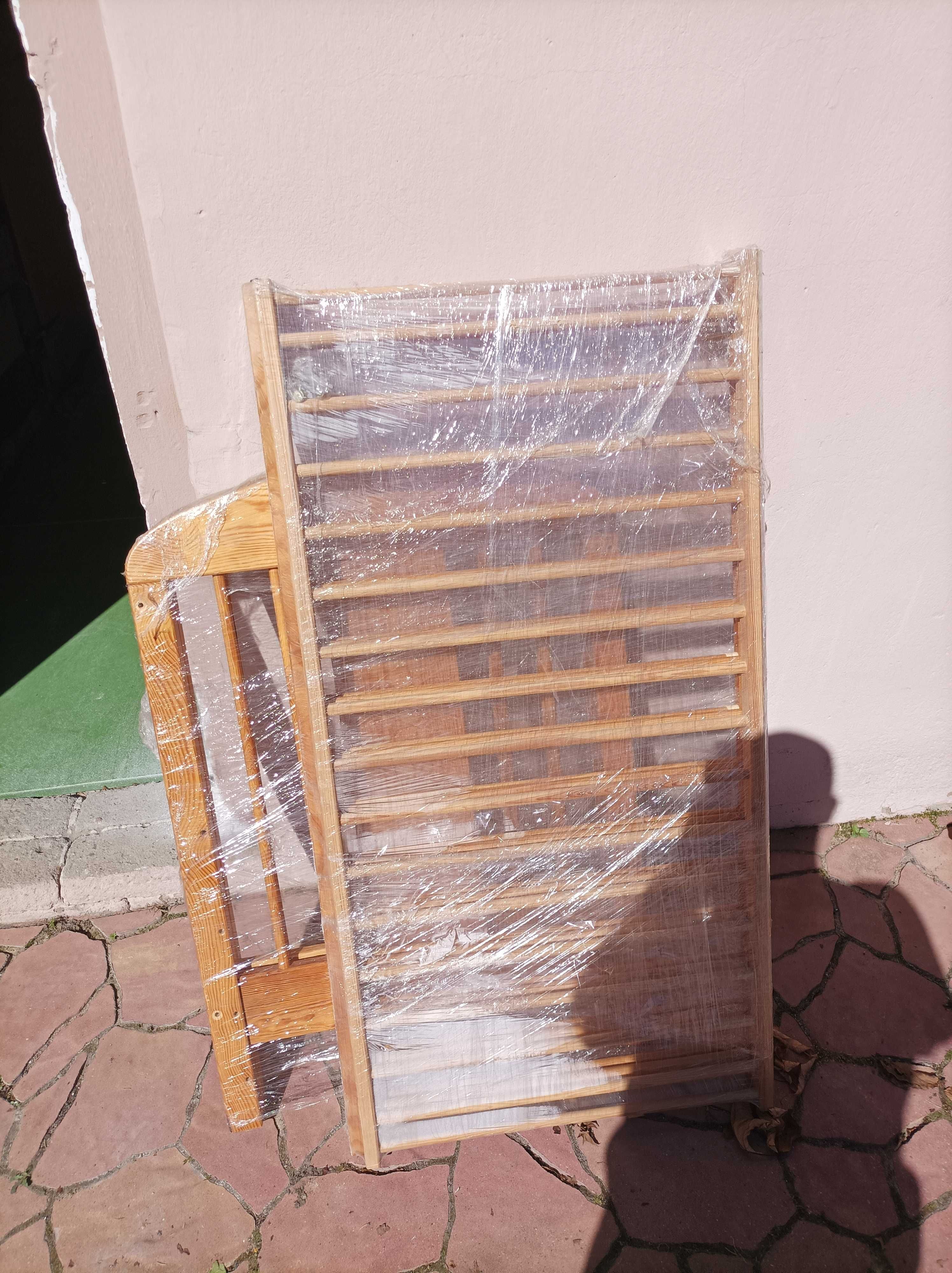 Łóżeczko dziecinne drewniane sosna baz materaca (możliwa wysyłka DPD)