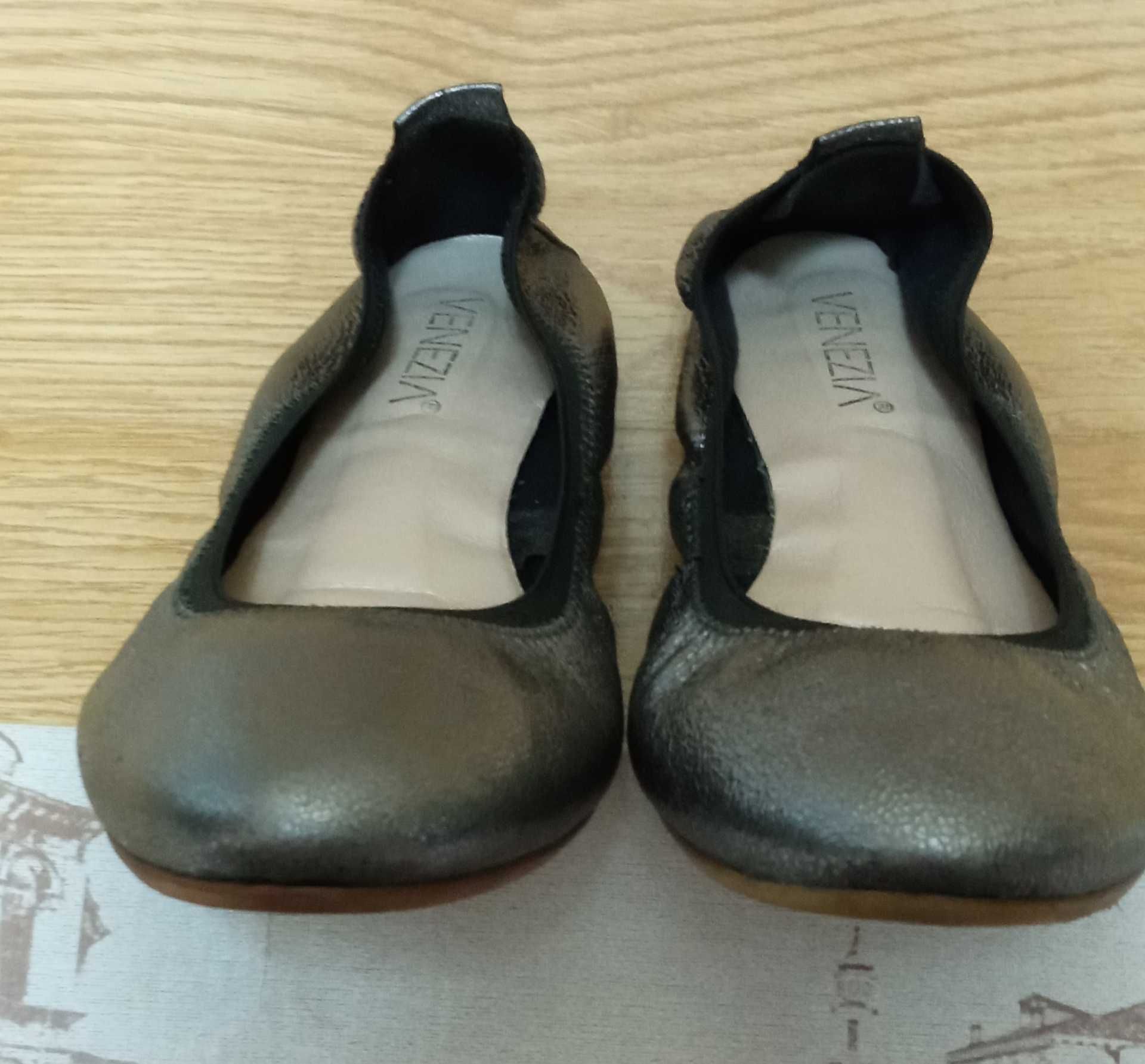 Baleriny skórzane Venezia 38