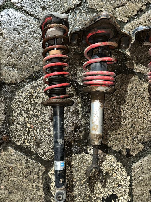 Komplet amortyzatorów sprężyny sportowe audi a4 b5