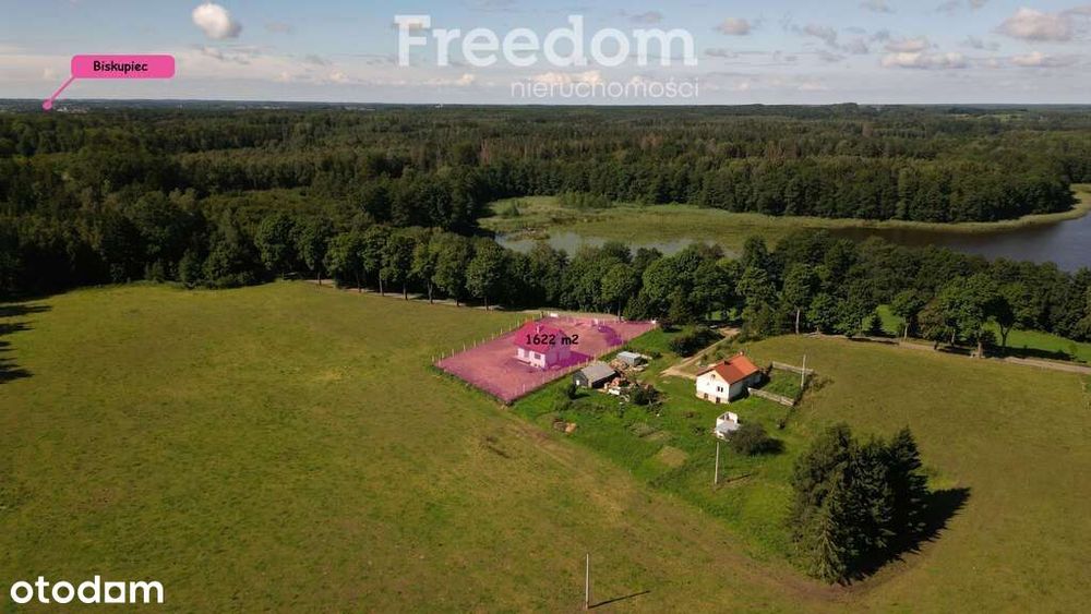 Dom w stanie surowym otwartym nad jeziorem Wegój