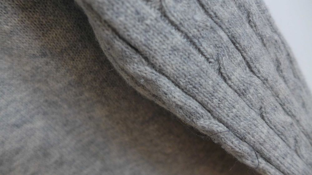 JACK&JONES Wełniany sweter męski modny szary zamiast bluzy L / M WEŁNA