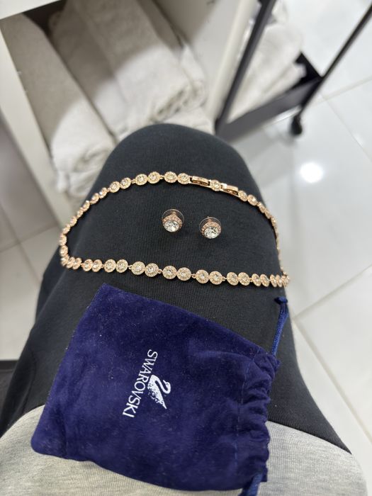 Conjunto Swarovski Rose Gold