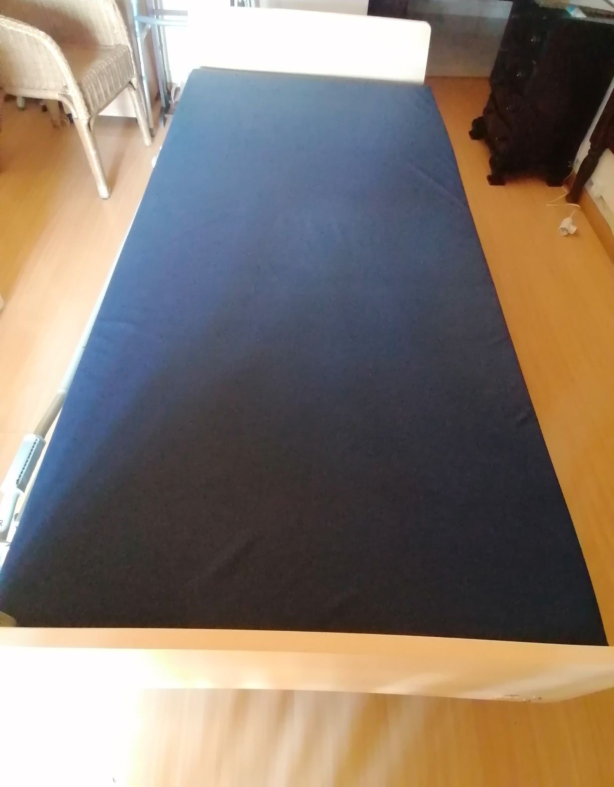 Conjunto Cama Elétrica Articulada com Guardas Laterais e Colchão
