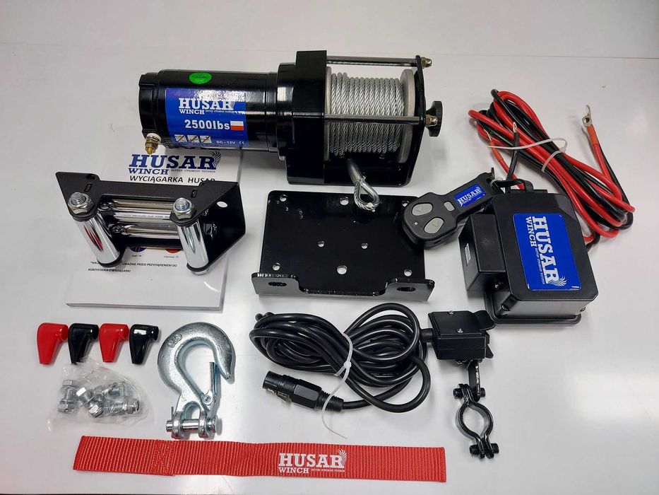 Wyciągarka Husar Winch BST 2500, wciągarka do quada, pługa, łodzi,4x4.