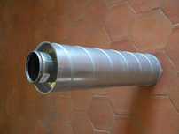 Silenciador tubular diâmetro 125.