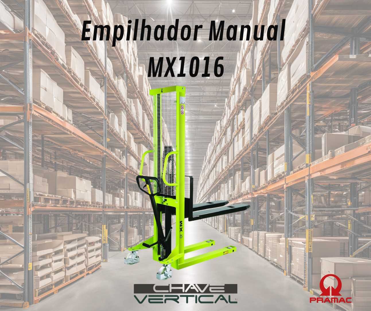 Stacker Empilhador Manual Cap. 1000kg Elev. 1,5m    JR19