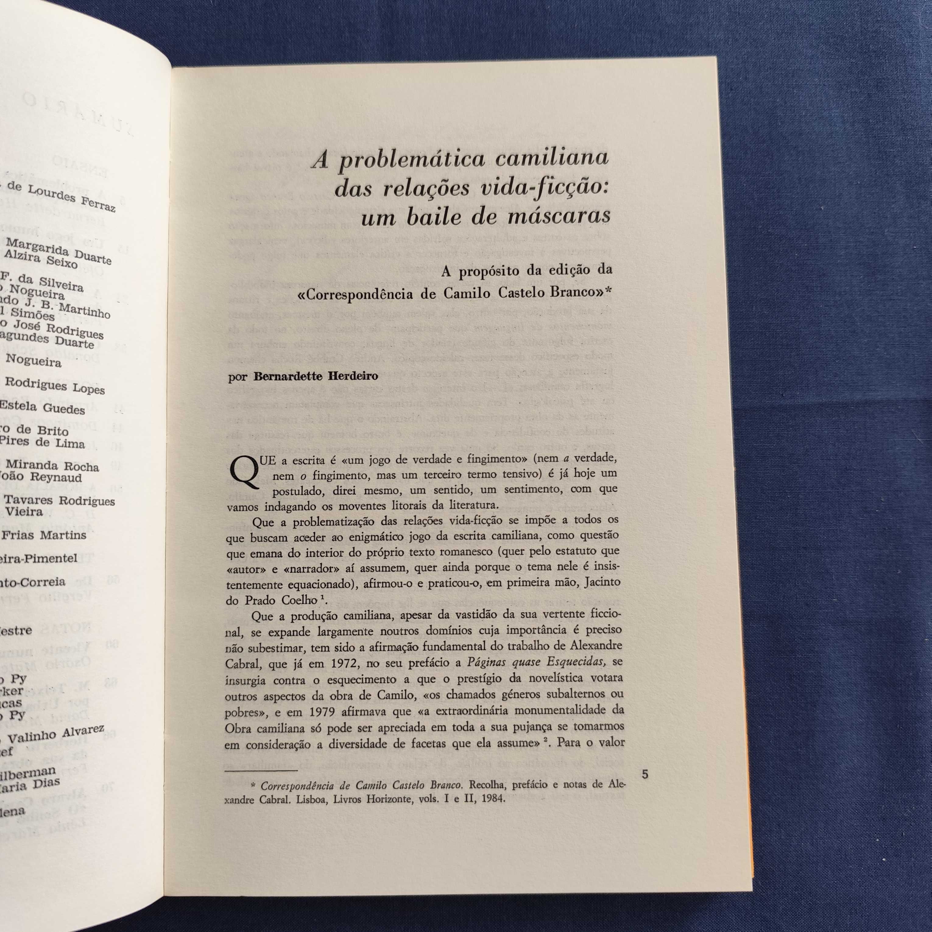 Revista Colóquio Letras 86 - Julho 1985