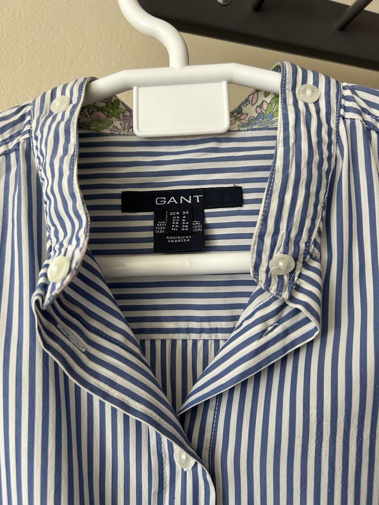Camisa riscas azul GANT