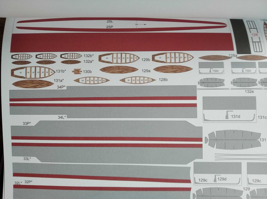 Model kartonowy Lekki krążownik HMS Caroline, Angraf Model, 1:200