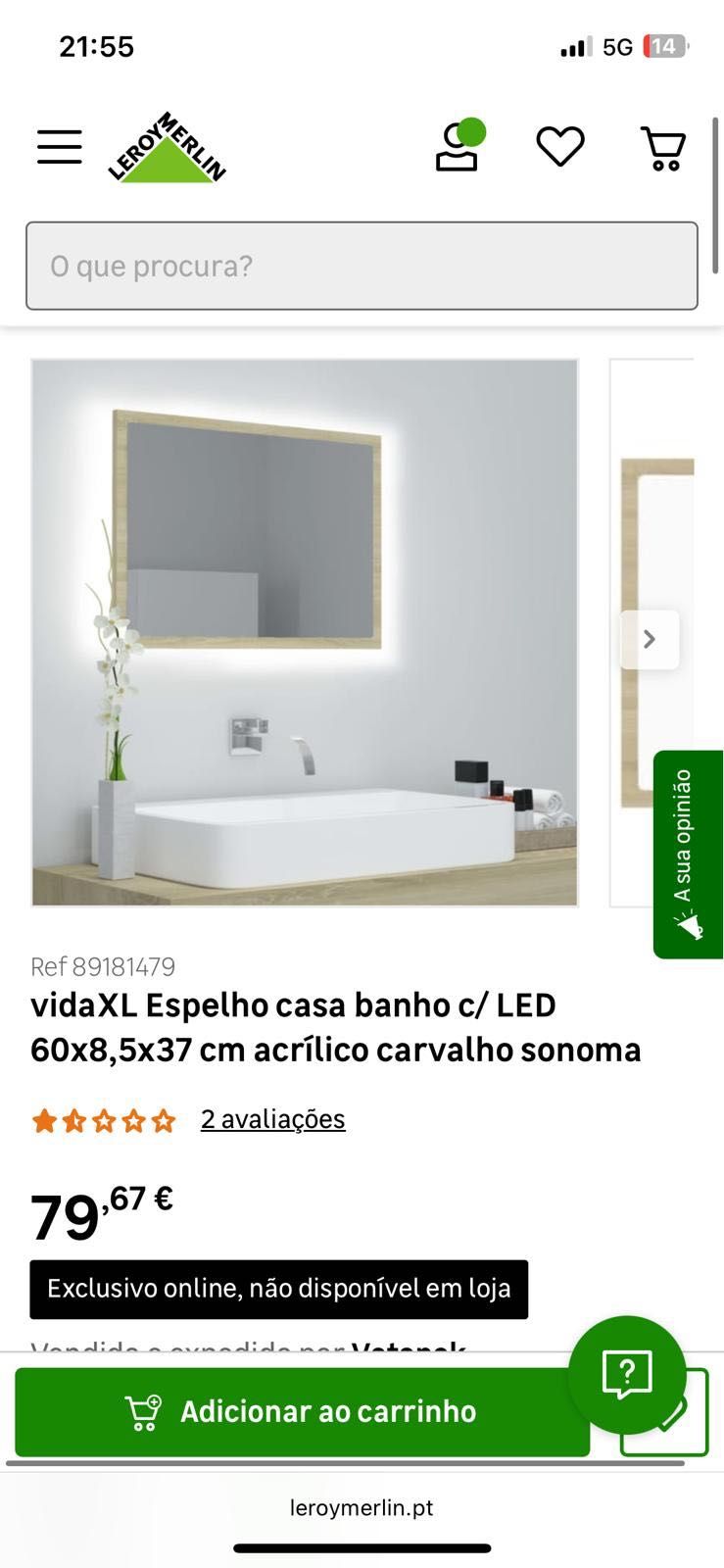 Espelho casa de banho