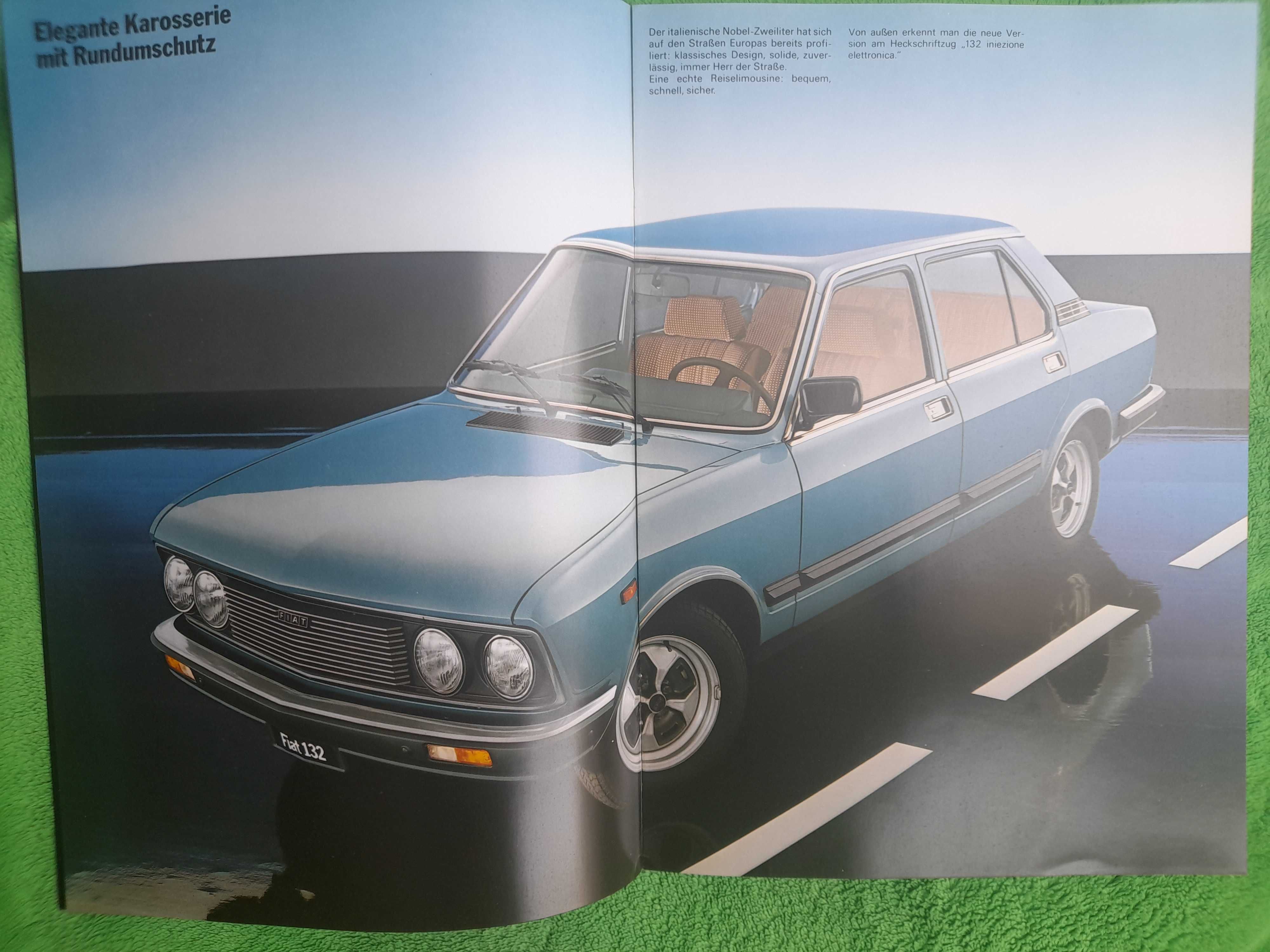 FIAT 132 model 2000i-e język niemiecki, wydanie rok 1980