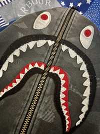 Bluza Bape Dark Dot Camo Shark Wide Full Zip Hoodie