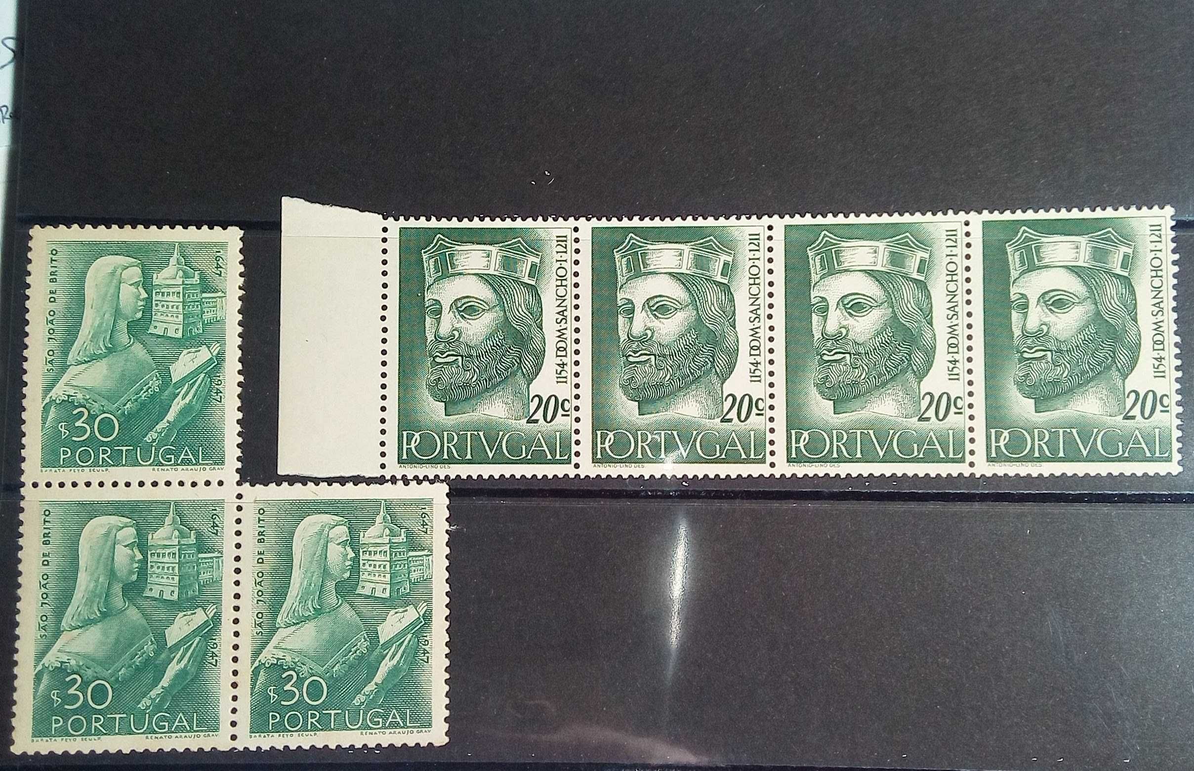 Selos Portugal - vários lotes dos anos 1947 até 1976