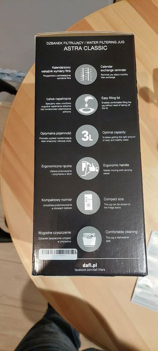 Dzbanek filtrujący Astra classic kolor antracyt