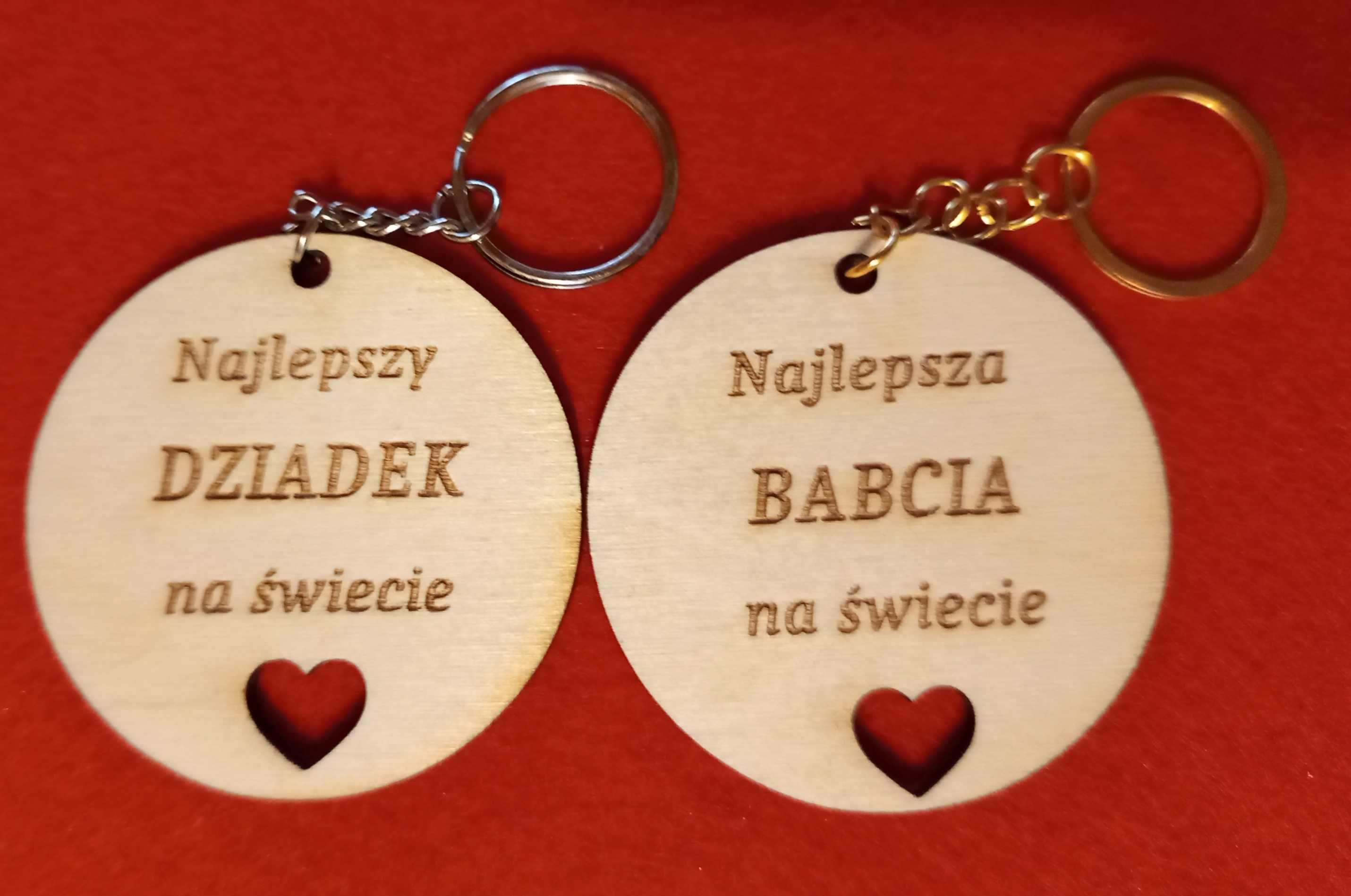 Breloki dla babci dziadka - różne kształty