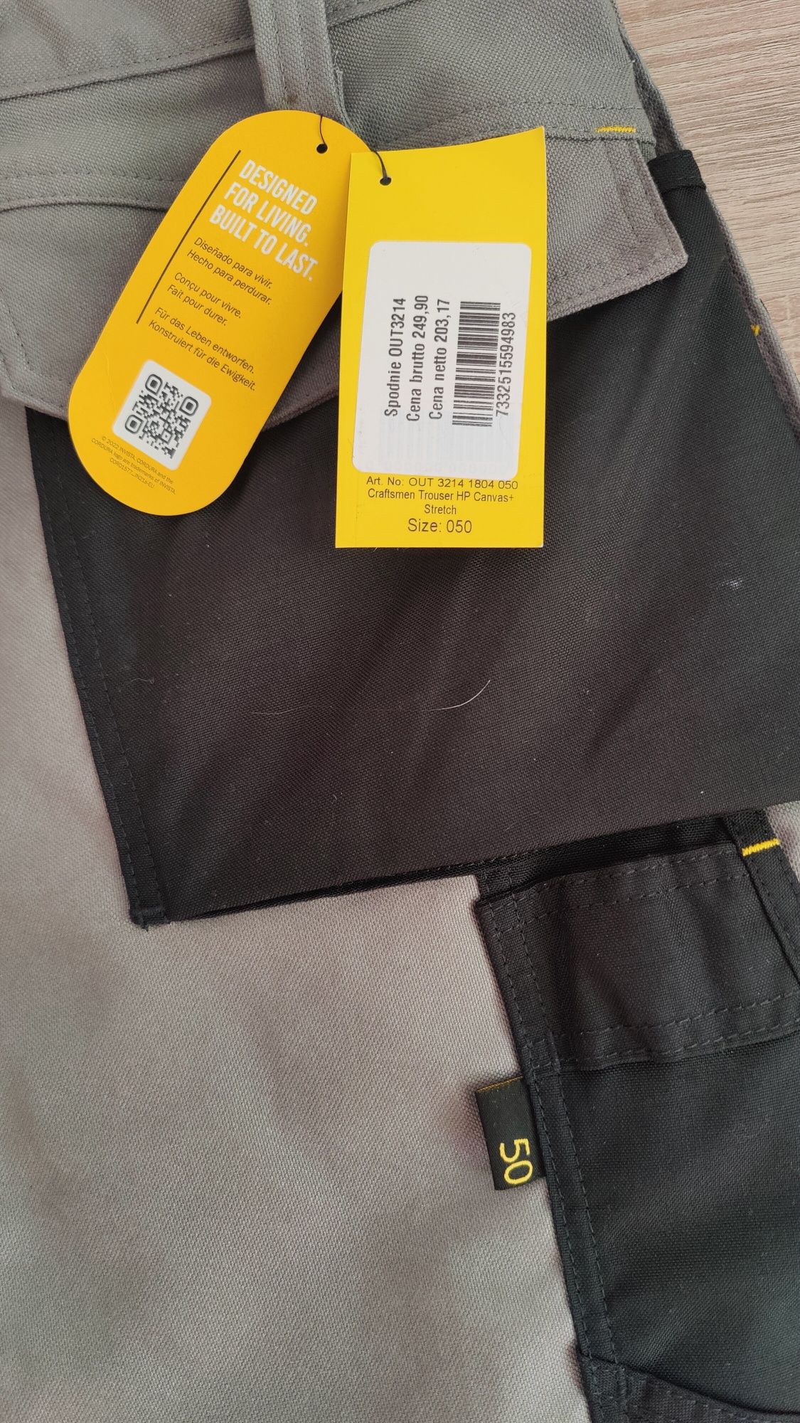 Spodnie robocze Snickers 3214 Canvas+ Stretch 48,50