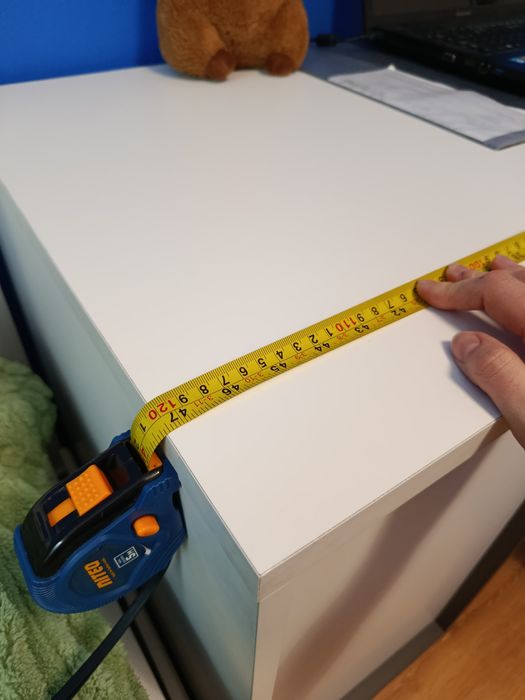 Agata Meble IMOLA Biurko Białe Szare Grafit