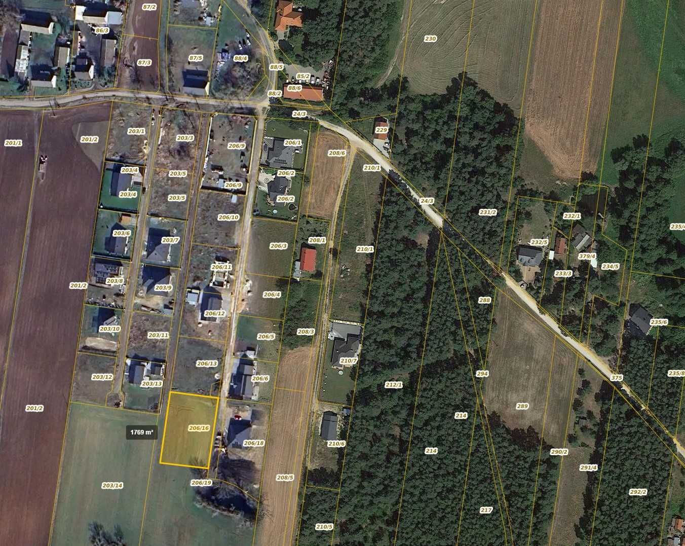 Działka budowlana 1771m2 Machnacz z Warunkami zabudowy Brześć Kujawski