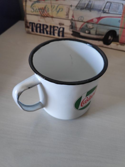 Caneca esmaltada, Castrol Motor Oil